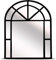 Hogar y Mas Espejo Pared Ventana Francesa Negro Decorativo PVC 50X76CM