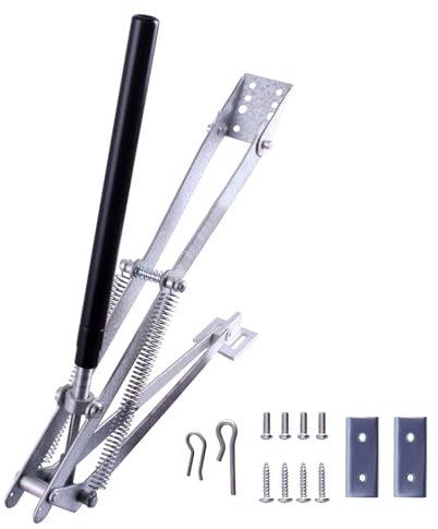 CNCYEAH Gewächshaus Fensteröffner, Automatischer Fensteröffner, Automatischer Fensterheber, Hubkraft 15 kg Hubhöhe 45 cm Geeignet für alle Gewächhäuser (Doppelfeder)