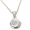 Meerjungfrau Medaillon Halskette Silber Edelstahl H2O Medaillon Meerjungfrauen Anhänger Schmuck Halskette Für Frauen Mädchen (W)