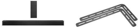 Hisense HS2100 Soundbar 2.1, 240W, Subwoofer Sottile Esterno wireless & Meliconi Soundbar 1000, Supporto Soundbar per TV, Utilizzabile anche con Staffa per TV Parete
