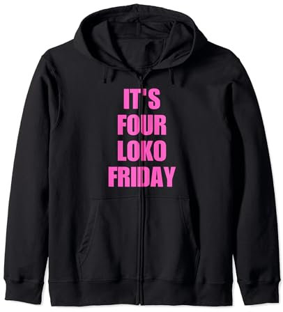 Vintage pour homme femme It's Four Loko Friday Funny Squad Sweat à Capuche