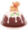 The Seasonal Gift Co – Beurrier à glaçage en pain d'épices de Noël avec couvercle – Décoration de Noël fantaisiste et cadeau pratique pour la cuisine et la salle à manger – Cadeau pratique pour la