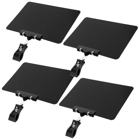 STOBOK Kleiner Kreidetafelschilder 4 Stück A5 Wiederbeschreibbar Mit 11cm Clip Kunststoff Schwarze Tafeln Für Einzelhandel Supermarkt Ladendisplays