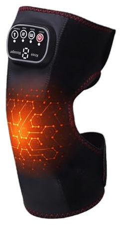 Masajeador De Rodilla Con Calor Y Vibración: Rodillera Recargable Con Temperatura Ajustable, Masaje Para Aliviar El Dolor | Comodidad Y Relajación Para Las Rodillas, Perfecto Para Apoyar Las Articulac