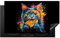 KitchenYeah© Protection Plaque Induction 90x52 cm Protege Deco Cuisine Cache Protège De Cuisson Accessoires Chat - Graffiti - Coloré - Gaufre - Nourriture