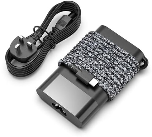 New Slim 65W USB-C Laptop Charger Replacement for HP Spectre X360,Elitebook x360,Envy,Chromebook,Elite x2,ProBook Travel Type C Power Cord Supply