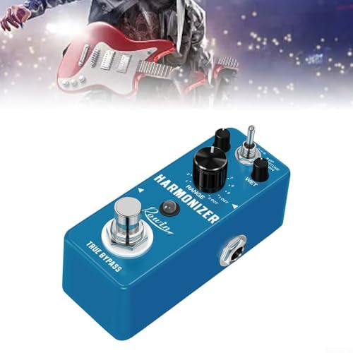 HEBEOT Overdrive Guitar Effect Pedal Classic Tube Pedal Tube Amp Odrive Pedals Guitar Harmonizer Pedal 95Mm × 45Mm × 53Mm