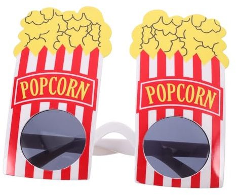 MAGICLULU Partybrille Popcorn Aus Kunststoff Lustige Karnevals Und Verkleidungsbrille Für Festival Und Maskerade