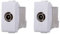 gloca Set 2 Connettori Tv Maschio Compatibili Con Serie Matix