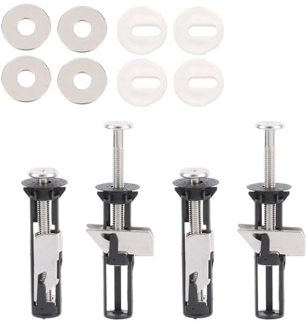 Myrindor 4 Stück Wc Sitz Befestigung Set, Befestigungsset Bolzen Schrauben, Universal WC Deckel Befestigungen, Toilettensitz Schraubensatz, für WC-Sitzinstallation und Reparatur Wartungsteile