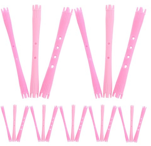 Kunststoff Spiral Lockenwickler 90 Stück für Kurzes Haar | Wasserwellen Design, Drei Durchmesser Je 30 Stück, für Salon und Unterwegs, Leicht und Tragbar