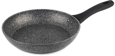 Salter BW05745 Megastone 20 cm Frying Pan – 10 x Tougher Non-Stick, Small Cooking Pan, PFOA-Free Forged Aluminium, Suitable for All Cooking Hobs, Dishwasher & Metal Utensil Safe, Soft Touch Handle