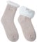 JARSEEN 2 Paar Damen Thermosocken Kuschelsocken Winter Warme Dicke Süß Haussocken Mit Vollplüsch und Wolle (2 Khaki, EU 36-42)