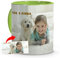 LolaPix Taza Personalizada con Foto y Texto. Regalos Especiales con Foto Personalizada. Tazas con Imagen y Nombre. Sorpresa para San Valentín Mujer. Canecas Personalizadas. Interior y Asa Verde Claro