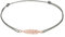 Elli Armband Damen Feder Boho Hippie Festival Nylon Band in 925 Sterling Silber Rosé Vergoldet