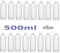 Clear PET Plastic Bottles with White Screw Caps Drinks Bottles Home Brew Beer 500ML (40)