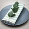 FILU Servietten 8er Pack Mint/Weiß gestreift (Farbe und Design wählbar) 45 x 45 cm - Stoffserviette aus 100% Baumwolle im skandinavischen Landhausstil
