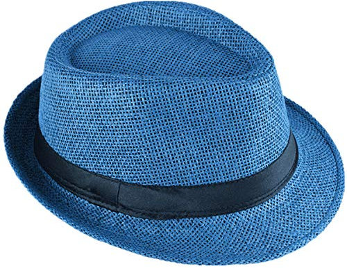 Miobo Chapeau de Paille, Fedora Polyvalent, Design Trilby, Protection Solaire