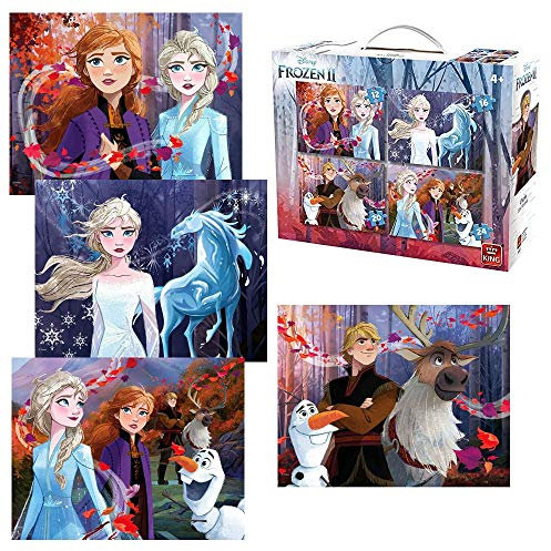 4 in 1 Disney Frozen 2 Jigsaw Puzzle - In Suitcase