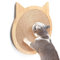 HC Cat Scratch Pad,Wooden Cat Scratcher for Indoor Cats ,Durable Sisal Scratching Pad & Lounge with Hanging Suction Cup for Wall or Floor Use Cat Sleeping Rug Pad