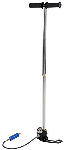 Pompe à air de plongée, gonfleur Portable Haute Pression Manuel avec manomètre, matériau résistant à la Pression et à la Corrosion, pour la plongée avec Bouteille d'oxygène