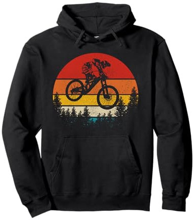 Mountainbike Downhill Vintage MTB Mountainbiker Geschenk Pullover Hoodie