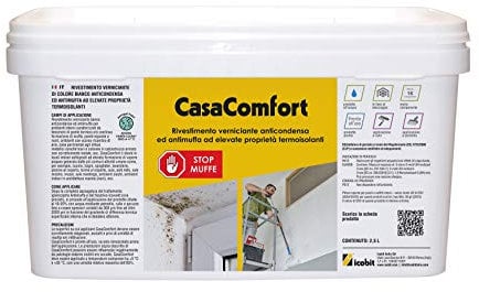 CasaComfort Speciale Rivestimento Verniciante Anticondensa ed Antimuffa, Bianco