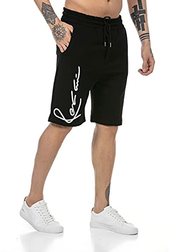 Redbridge Shorts Sweatpants Kurze Hose Baumwolle Premium Qualität Schwarz S