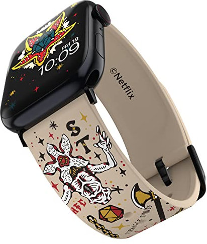 Stranger Things – Hellfire Club Smartwatch Band - Offiziell lizenziert, kompatibel mit jeder Größe und Serie der Apple Watch (Uhr nicht enthalten)