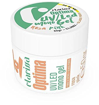 CLARISSA OPTIMA MONO GEL UV/LED ROSE FIBRE DE VERRE 50 gr