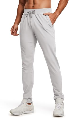 CRZ YOGA 4-Wege-Stretch Workout Hose 76cm | Knitterfrei, Premium Weich, Lässig, Taschen, Jogginghosen für Herren