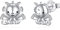 ONEFINITY Drachen Post Ohrringe aus Sterlingsilber Drachen süßer Ohrstecker Schmuck hypoallergene Ohrringe Geschenke für Mädchen Tochter