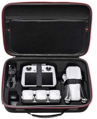 RLSOCO Reisetaschen für DJI Air 3S/Air 3 - Passend zum Air 3/3S Zubehör: Air 3 Gehäuse, DJI RC/RC Pro Controller, Akkus x 4, Ladegerät, Ladestation, Propeller