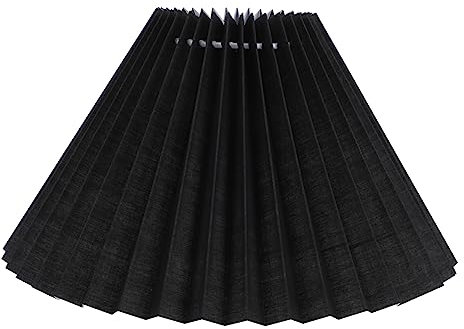 Hemobllo Stofflampenschirm Für Stehlampen Schwarzer Lampenschirm Kleiner Stofflampenschirm Lampenschirm Für Dekoration Passend Für Tischlampe Schreibtischlampe Und Nachttischlampe