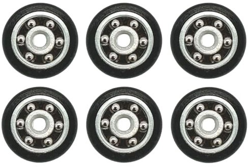 MSGsl - Rodamientos ø 20 mm y Tornillo M4 para Puertas Mampara de Ducha | Repuestos para Puertas Correderas de Baño y Ducha | Juego de 6 unidades.