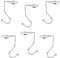 6Pcs Gancio da Borsa Tavolo Gancio Borsa Cremagliera Metallo Camino Tavolo Ganci Per Decorazione Natalizia Camino Zainetto Borsa Regalo