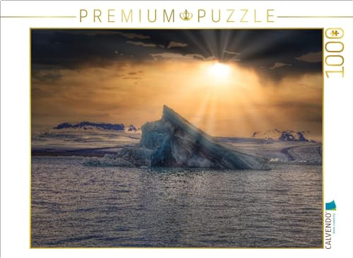 Puzzle · Gletscherlagune in Island | 1000 Teile · Lege-Größe 64 × 48 cm · CALVENDO Puzzle