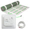 Elektrische Fußbodenheizung HoWaTech Classic für Renovierung Komplett Set TWIN Heizmatte 150 W/m² inkl. Thermostat, Heizfläche:3.00m²