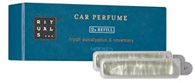 RITUALS Auto Parfüm Refill Hammam Car Air Freshener – 2 Nachfüller für das Auto mit Aroma von Eukalyptus und Rosmarin – Auto Duft Nachfüllpack – 2 x 3 g