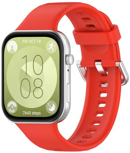 Tyogeephy Cinturini in Silicone Compatibili con Huawei watch Fit 3 Bracciale, Cinturino Sportivo, Traspirante, Morbido e Confortevole per Huawei watch Fit 3