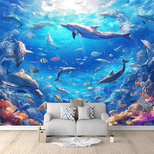 Fototapete Die Unterwasserwelt 300 x 210 cm - für Wohnzimmer Schlafzimmer Büro Dekoration Tapete Vliestapete Wandtapete Motivtapeten UV-Beständig