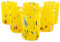 MurArt Bicchieri di Murano Set da 6 bicchieri da 300ml Collezione Tower in vetro soffiato a mano in lavorazione artigianale Made in Italy (Giallo, Bicchiere Liquore 6pz)