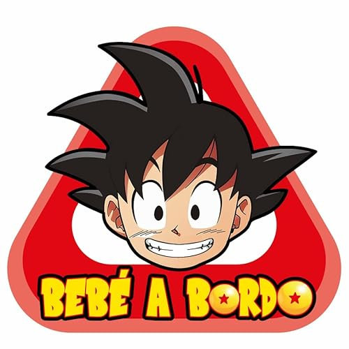 Aufkleber Baby an Bord aus selbstklebender Vinylfolie (Goku 2)