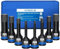 VORXEON 8PCS 1/2 Drive Sechskant Steckschlüssel Satz 5mm 6mm 8mm 10mm 12mm 14mm 17mm 19mm S2 Mit Aufbewahrungsbox