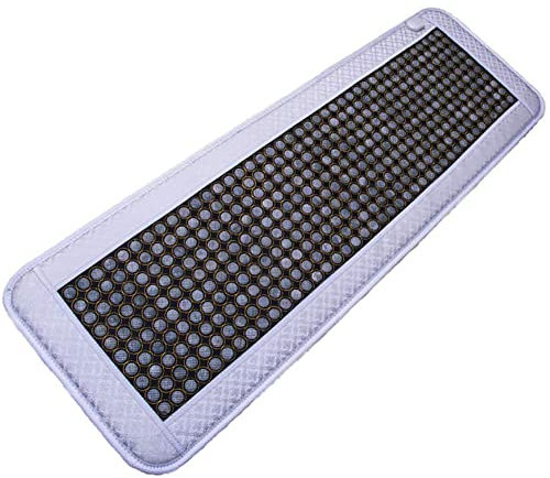 Far Infrared Amethyst Jade Tourmaline Crystal Heat Stone Mat - Far Infrared Heating Amethyst Mat - Bio Crystal Heat Mat - Infrared Heat Therapy Healing - Adjustable Timer & Temperature(Color:50×150c