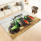 Teppich Wohnzimmer Waschbarer Kurzflor Teppiche 60x90 cm, GrüN Traktor Landwirtschaft rutschfest Teppich, Helle Farbe Weiche Flauschiger Groß Teppich für Schlafzimmer, Esszimmer Teppich