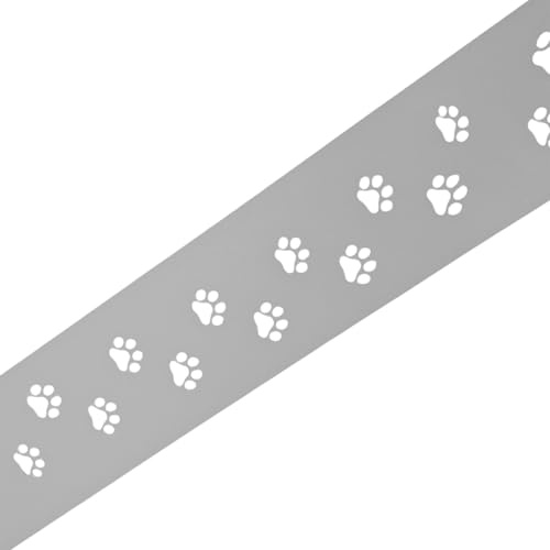 zaun|zu Premium dekor Tapsi | Sichtschutzstreifen mit Lasermuster für Doppelstabzaun | Sichtschutz | Polypropylen | Made in Germany | UV-Stabil | modernes Design | Höhe 19cm Lichtgrau 2,55m