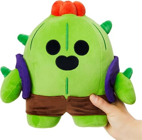 Klikkopers Brawl Stars Kuscheltiere, Brawl Stars Leon Kuscheltier, Brawl-Stars Plüschpuppe, Brawl-Stars Figuren, Brawl-Stars Plüschtiere, Brawl-Stars Plushies, Weihnachten Kleine Geschenke (Spike)