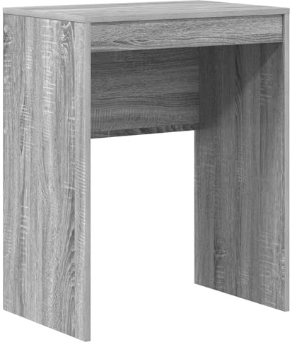 vidaXL Grauer Sonoma Schreibtisch mit Schublade | Spanplatte Kompaktgröße 60 x 40 x 76 cm Ideal für Zuhause und Büro Nutzung Einfache Montage. Moderner platzsparender MDF Tisch