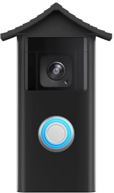 honecumi Ring Battery Video Doorbell (2024 release) Silicone Skin Case Cover for Ring Video Doorbell 2024 Release Protect Cover Weatherproof, UV & Rain Protection, Sleek Black Finish, Easy Install